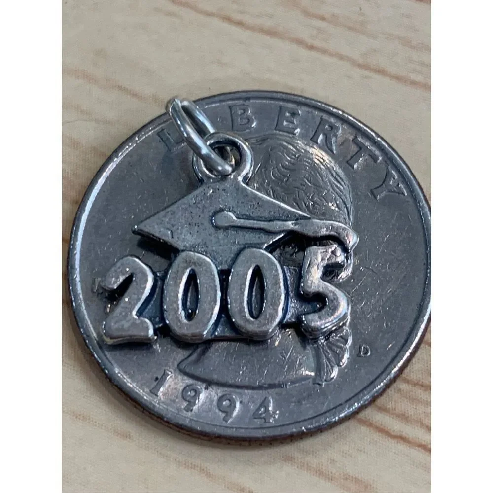 .925 Graduate 2005 Sterling Silver Jewelry Charm